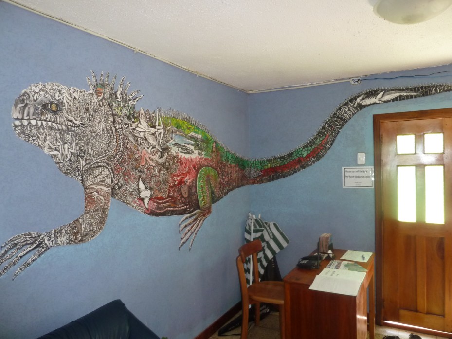 Mural inside The Caleta Iguana Hotel